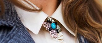 брошка с камнями
