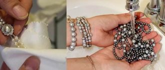Cleaning pearl jewelry