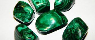 Malachite stone