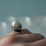 Кольцо с жемчугом