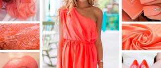 коралловый цвет в одежде