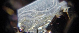 single crystal of moissanite ~1 mm in size