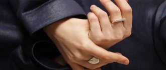 man's hands
