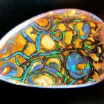 Natural boulder opal stone