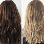 Lightening dark brown hair