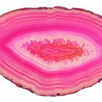 Розовый агат