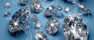 The most important quality characteristics of a diamond
