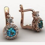 Серьги с александритом