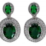 серьги с цирконом фото