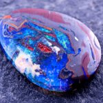 синий камень